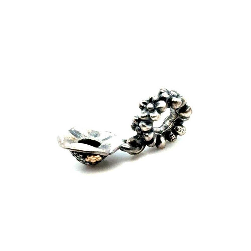 Pandora Two Tone Garden Hat Dangle Charm - Picture 5 of 5